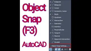 Object Snap AutoCAD (Tagalog Tutorial)