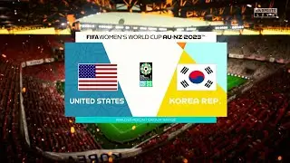 USA vs. South Korea | FIFA 23 Gameplay Women's World Cup 2023 | Group Stage [4K 60FPS]