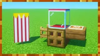 Minecraft Tutorial: How To Make A Popcorn Stand 