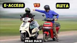 New Suzuki E-Access vs Ather Rizta Drag Race | 2026 Rizta Vs e-Access Drag Race
