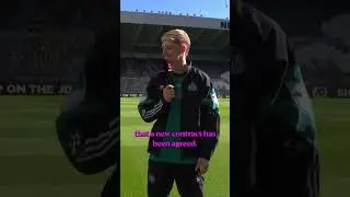 &ldquo;It&rsquo;s close&rdquo; 👀 Anthony Gordon on his new contract at Newcastle ⚪️⚫️