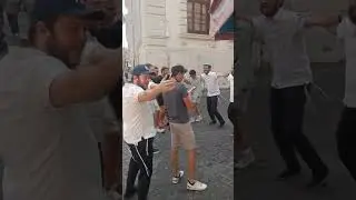 Street Bar Mitzvahs at Beis Chabad in the Jewish Ghetto of Rome, Italy