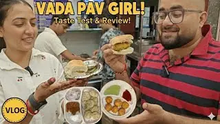 Vlog -12 Vada pav with Vada Pav girl | Chandrika Dixit Gera 