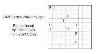GMPuzzles - 2021/03/29 - Pentominous by Grant Fikes