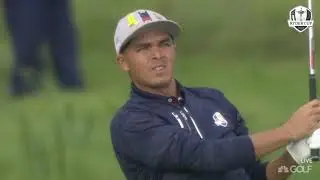 Best Shots as Dustin Johnson & Rickie Fowler Top Rory McIlroy & Thorbjorn Olesen | 2018 Ryder Cup