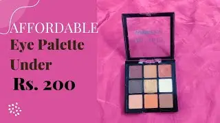 Eyeshadow palette under 200 | Swiss beauty | affordable | best for office look | review