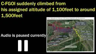 Mid Air Collision Audio at Saint Hubert Airport (CYHU) March 17, 2017
