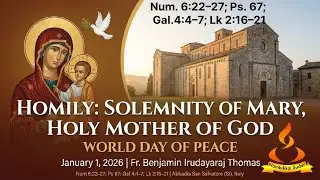 Solemnity of Mary, | Holy Mother of God | World Day of Peace | Fr. Benjamin | Italy | @missiofidei 