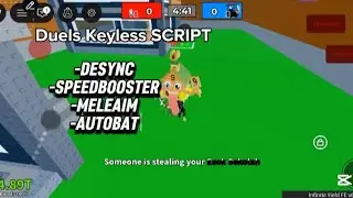 Duels Sab Keyless SCRIPT Desync, Booster, Aim,Auto bat and more