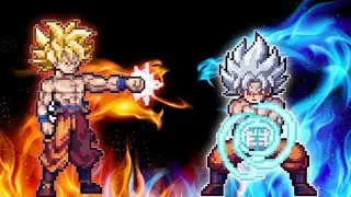 Goku Saiyan Saga OP VS Goku DBS 3.5 OP(All Form) in Jump Force Mugen