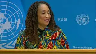 PGA Spokesperson La Neice Collins briefing the correspondents @unitednations #SGSelection #un80