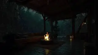 Soothing Stormy Night Ambience | Smooth Rain and Thunder Sounds for Deep Sleep and Calm