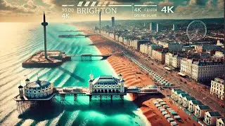Brighton from Above: A Spectacular 4K Drone Flight Over the Seaside Splendor 🚁🌊 4k drone footage