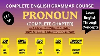 Relative pronoun 'THAT' exclusive use.#cdsenglish#ssccgl#mpscenglish #spokenenglish#grammar#banking