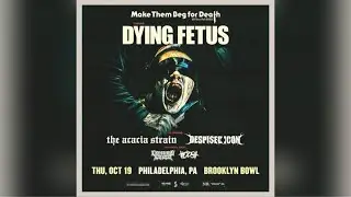 @OfficialDyingFetus &ldquo;Compulsion for cruelty&rdquo; live. Philly, PA. 10/19/23.