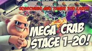 MEGA CRAB RISES!!! STAGES 1-20 | 0 FAILS