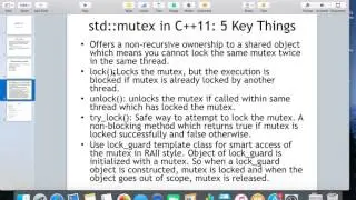 Mutex in C++11