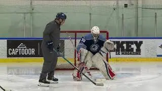 Hockey Le Magazine - Saison 4 - Exercices - Réaction du gardien lorsque joueur change ligne de tir