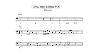 Virtual Sight Reading Level 4.5 (Bassoon)