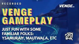 Playing Venge.io with some familiar faces: YsamuraiY, MautWala, etc
