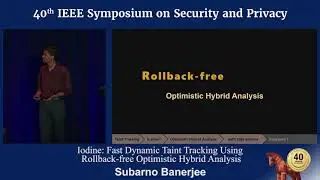 Iodine: Fast Dynamic Taint Tracking Using Rollback free Optimistic Hybrid Analysis