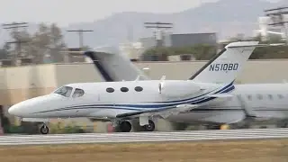 Cessna Citation Mustang [N510BD] takeoff from VNY
