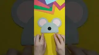 Paper mouse 🐭 - easy to make. #tutorial #craft #papercraft #crafttutorials #mouse #easy #activities