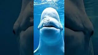 Curious Beluga Whale Exploring the Arctic | 8K Ultra HD Wildlife Scene