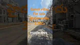 200,220sq Triplex villa's Gated community Hyderabad 3.70cr starting price @A1PROPERTIES_