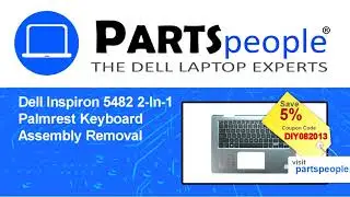 Dell Inspiron 14-5482 2-In-1 (P93G001) Palmrest Keyboard Assembly How-To Video Tutorial