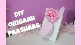 DIY origami Paashaas kadertje