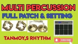 Roland spd20x patch editing /multi percussion/folk spl/tanmoy,s rhythm