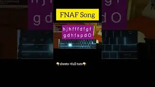 FNAF (VERY EASY Roblox Virtual Piano Tutorial)