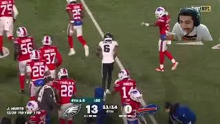 Реакция ChazBryant на основные моменты матча Philadelphia Eagles против Buffalo Bills | Сезон НФЛ...