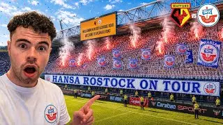 6000 INSANE HANSA ROSTOCK FANS TAKE OVER WATFORD!!! | AMAZING ATMOSPHERE 🎉 | Matchday Vlog