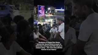 Students of Assam Don Bosco University, Azara, heartfelt tribute to Zubeen Garg | ADBU Guwahati