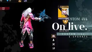 LIVE CUSTOM 1VS4, 4VS4, 😱 HAX IS HERE 🔥 GRAND MASTER TOP 1K INDIA TOP 1 😱 PLAY WITH SUBSCRIBERS 😤