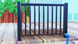 Installation Steps of the Picket Railing Wood Floor - Alumiguard MFG