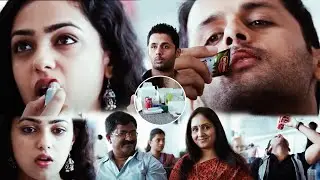 Ishq Movie Nithiin Imitating Nithya Menen || Sandhya Janak || Charandeep || Cinema Ticket Movies