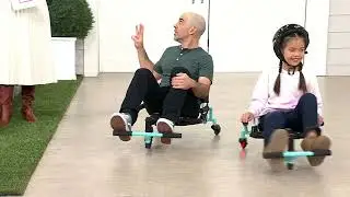 Razor Crazy Cart Shuffle Kid Powered Go Kart w/ LED Wheels on QVC