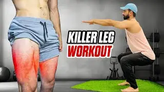 Killer Leg Workout at Home | Build Strong & Muscular Legs 
