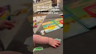 Best toddler sticker book for independent play! #toddlers #independentplay #shorts