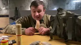 food of a Russian soldier on the Ukrainian front...