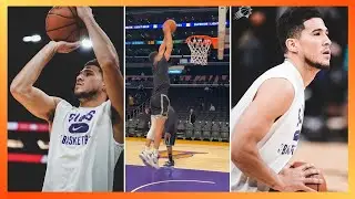 Devin Booker WARMUP ROUTINE wiht the suns ☀️