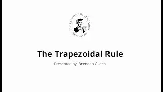 The Trapezoidal Rule