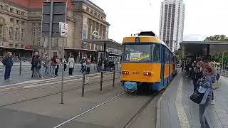 Leipziger Tatra T4D und der fahrschule wagen des Leipziger Tatra T4D 