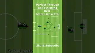 Perfect Through Ball Finishing Drill | Score Like a Pro! | Soccer Exercises