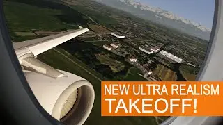Aerofly 2 Flight Simulator | Swiss A320 - Ultra Realistic Takeoff [Amazing Effects]