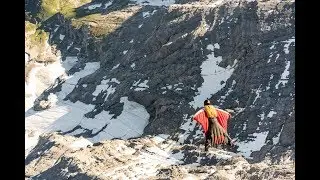 Scenic Wingsuit Boogie - Eiger Jump