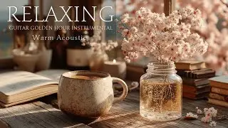 Cozy Spring Morning Guitar - Warm Acoustic Cafe Music for Relaxing Golden Hour Instrumental